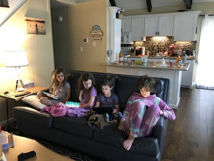 Kids Relaxing on the Couch
